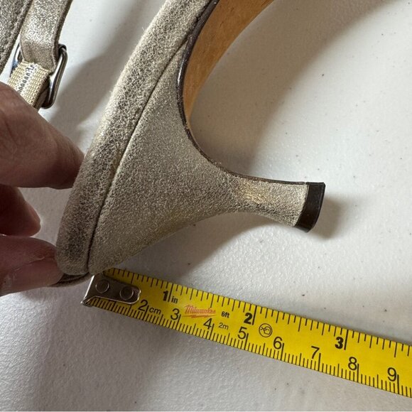 Vintage Donald J Pliner Slingback Y2K 90s Women's Open Toe Heels Size 7 - Picture 9 of 16